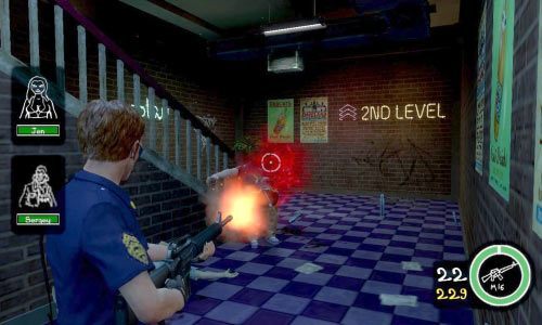 Pamiętaj też, aby nie strzelać do twoich seksownych pomocniczek (Jen musi utrzymać się przy życiu) i nie dopuścić do zabicia właściciela salonu (cel opcjonalny) - Ścieżka Dobra - Arcade Shootout | Opis przejścia Postal III - Postal III - poradnik do gry