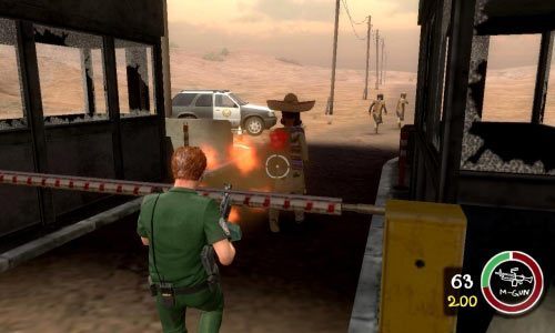 Od samego początku będziesz atakowany przez terrorystów na swoim posterunku - Ścieżka Dobra - Homeland Insecurity | Opis przejścia Postal III - Postal III - poradnik do gry