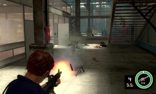 Uważaj jednak na wściekłe koty, które podczas ataku przypominają tornada - Ścieżka Dobra - Police Monkey Test Lab Assault | Opis przejścia Postal III - Postal III - poradnik do gry