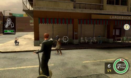 Całkiem proste zadanie, po prostu jedź cały czas za Ronem i eliminuj pistoletem lub paralizatorem terrorystów, którzy będą próbowali ci przeszkodzić - Ścieżka Dobra - The Motorcade | Opis przejścia Postal III - Postal III - poradnik do gry
