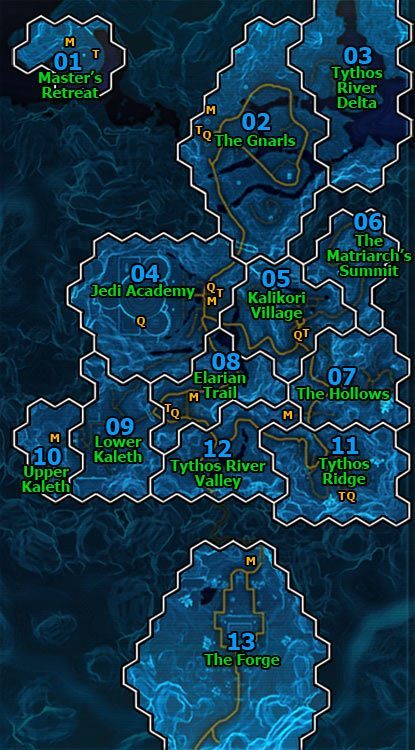 [M]: Medical Droids (pomoc lecznicza i punkty respawnu) - Tython | Miejsca | Star Wars The Old Republic - Star Wars: The Old Republic - poradnik do gry