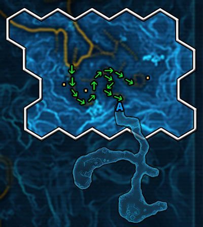 Za odkrycie tej lokacji otrzymasz 262 XP - (11) Tythos Ridge | Miejsca | Star Wars The Old Republic - Star Wars: The Old Republic - poradnik do gry