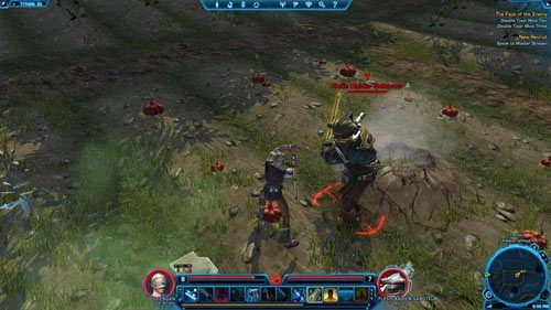 Nowa przywódczyni Twileków stoi nadal w tym samym miejscu, ale tym razem rozmowa może przynieść ciekawy efekt - (L06) The Face of the Enemy | Jedi Knight | Star Wars The Old Republic - Star Wars: The Old Republic - poradnik do gry