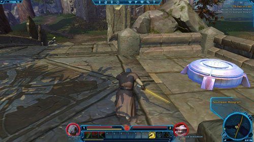 Odbij na zachód, aby dotrzeć do [7] - ostatniego mostu i zarazem hologramu - (L01) The Path of a Jedi | Jedi Consular | Star Wars The Old Republic - Star Wars: The Old Republic - poradnik do gry