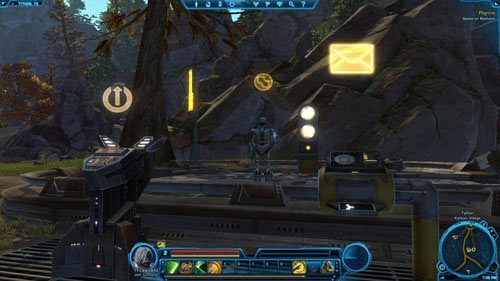 W samym środku wioski, na owalnym placyku w [4], stoi troje Twi-leków - (L04) Pilgrims | Jedi Consular | Star Wars The Old Republic - Star Wars: The Old Republic - poradnik do gry