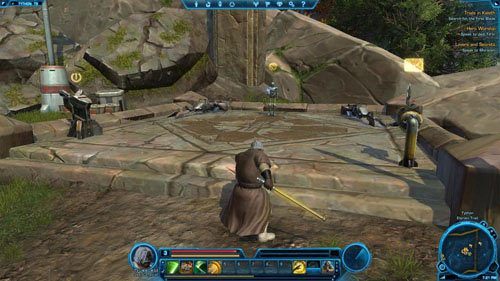 Skieruj kroki na zachód, do Lower Kaleth przez bramę w [3] - (L04) Trails in Kaleth | Jedi Consular | Star Wars The Old Republic - Star Wars: The Old Republic - poradnik do gry