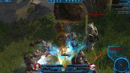 Musisz zapalić cztery ołtarze przy drodze otaczającej wzgórze - (L04) The Thousand Steps | Tython | Star Wars The Old Republic - Star Wars: The Old Republic - poradnik do gry