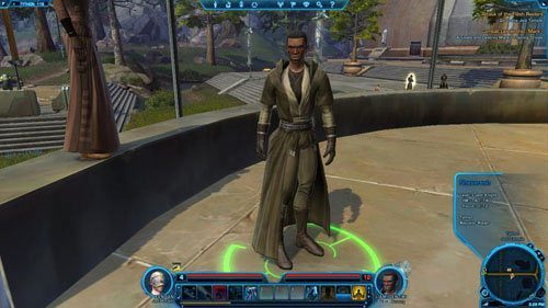 Z droidami zmierzyć się możesz na jednym z kilku placów rozlokowanych przed świątynią - (L06) Combat Leadership- Mark IV | Tython | Star Wars The Old Republic - Star Wars: The Old Republic - poradnik do gry