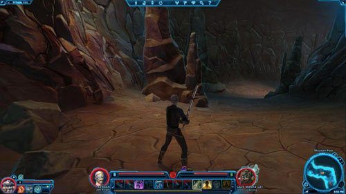 Datacron ukryty jest tuż obok drugiego wyjścia z jaskini - leży po lewej - Galactic History 09 (+2 Endurance) | Datacrons | Star Wars The Old Republic - Star Wars: The Old Republic - poradnik do gry