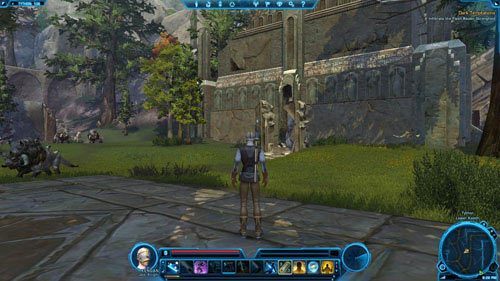 Wejdź do środka i wskocz na przewróconą kolumnę - Galactic History 10 (+2 Willpower) | Datacrons | Star Wars The Old Republic - Star Wars: The Old Republic - poradnik do gry