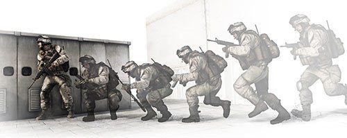 Bieganie beztrosko po odsłoniętym terenie zagwarantuje Ci szybkie wykrycie przez wroga i w efekcie zestrzelenie - 10 przykazań dobrego gracza | Wstęp | Battlefield 3 - Battlefield 3 - poradnik do gry