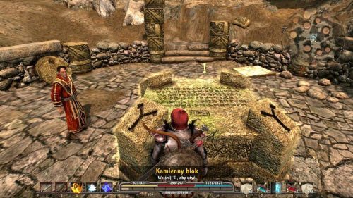 W celu wykonania tej misji musisz uporać się z czterema pomniejszymi zadaniami (Kamień Postępu, Kamień Bogactwa, Kamień Mądrości, Kamień Szlachetności) polegającymi na znalezieniu czterech kluczy - Cztery stare kamienie (1) | Opis przejścia gry Arcania Fall of Setarrif - Arcania: Fall of Setarrif - poradnik do gry