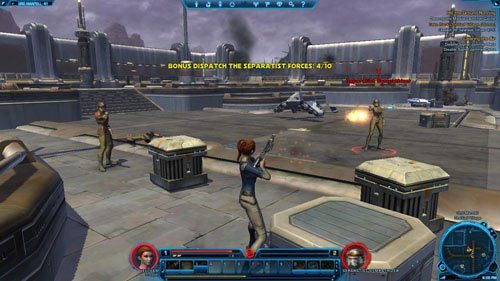 Twoim głównym celem jest zniszczenie skrzyni z amunicją do wyrzutni rakiet - (L02) Hit the Ground Running | Trooper | Star Wars The Old Republic - Star Wars: The Old Republic - poradnik do gry