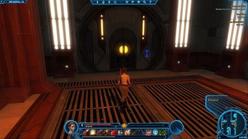 Biegnij korytarzem przed siebie, a potem w wielkiej sali skręć w prawo - (L07) Mannett Point (1) | Trooper | Star Wars The Old Republic - Star Wars: The Old Republic - poradnik do gry