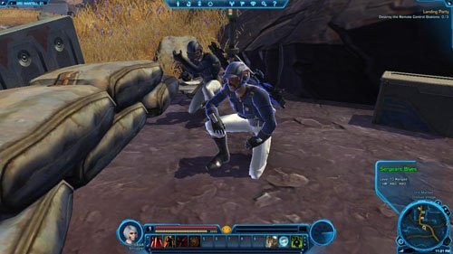 Twoim zadaniem będzie wyłączenie trzech zakłócaczy sygnału w Wiosce Drelliad - (L02) Clearing the Air | Ord Mantell | Star Wars The Old Republic - Star Wars: The Old Republic - poradnik do gry