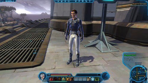 Następnie biegnij do wschodniego wyjścia z Fortu Garnik w [2] i pomów z Yael stojącą w [3] - (L05) Mercy | Ord Mantell | Star Wars The Old Republic - Star Wars: The Old Republic - poradnik do gry