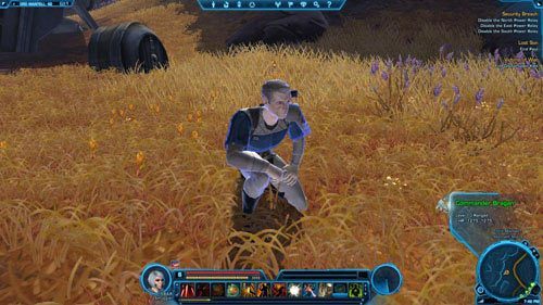 Przejdź przez płyciznę i wejdź na plażę, a potem odnajdź w [2] prowadzące do miasta schody - (L05) Bridging the Gap | Ord Mantell | Star Wars The Old Republic - Star Wars: The Old Republic - poradnik do gry