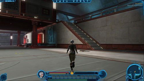 Na górze skieruj kroki do [7] i wejdź do niedużej sali, w której znajdziesz Waxxa - (L04) The Untold Story | Ord Mantell | Star Wars The Old Republic - Star Wars: The Old Republic - poradnik do gry