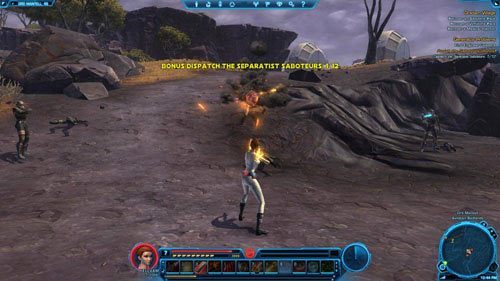 Po każdej wygranej walce z grupką przeciwników koniecznie sprawdź, czy z któregoś ciała nie wydobywa się żółty snop światła - (L07) Generator Problems | Ord Mantell | Star Wars The Old Republic - Star Wars: The Old Republic - poradnik do gry