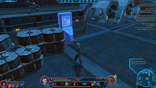 Następnie udaj się do wyjścia na odkryty, otoczony lawą plac - (L09) Securing the Landing Zone | Ord Mantell | Star Wars The Old Republic - Star Wars: The Old Republic - poradnik do gry
