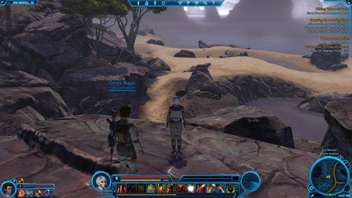 Trzymaj się cały czas drogi pokazanej przez zielone strzałki - Galactic History 13 (+2 Presence) | Datacrons | Star Wars The Old Republic - Star Wars: The Old Republic - poradnik do gry