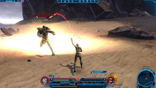 Po uporaniu się z kapitanem nic już nie przeszkodzi ci zabrać z pojemnika ostatni Datacron, widoczny na poniższym obrazku - Galactic History 14 (Matrix Shard) | Datacrons | Star Wars The Old Republic - Star Wars: The Old Republic - poradnik do gry