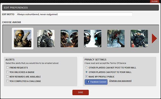 W kolejnym oknie, które się pojawi, wybieramy sobie awatar, możemy również wpisać motto i przejść dalej - EA Gun Club | Zadania w Battlefield 3 Powrót do Karkand - Battlefield 3: Powrót do Karkand - poradnik do gry