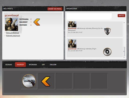 Następnie zostaniemy przekserowani na swoją osobistą stronę główną - EA Gun Club | Zadania w Battlefield 3 Powrót do Karkand - Battlefield 3: Powrót do Karkand - poradnik do gry