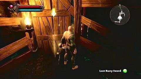 Punkt na mapie wskaże ci drugie zwłoki, przy których znajdziesz swoją pierwszą broń - Rusty Longsword - Kingdoms of Amalur Reckoning: Well of Souls - solucja, opis przejścia - Kingdoms of Amalur: Reckoning - poradnik do gry