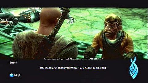 Gdy walka dobiegnie końca, porozmawiaj z ocalonym niziołkiem - Kingdoms of Amalur Reckoning: Well of Souls - solucja, opis przejścia - Kingdoms of Amalur: Reckoning - poradnik do gry