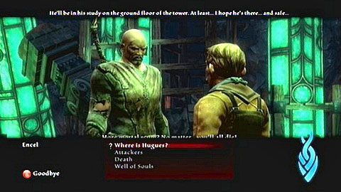 Po krótkim wstępie otrzymasz 3 eliksiry leczące, a forma dialogu zmieni się - Kingdoms of Amalur Reckoning: Well of Souls - solucja, opis przejścia - Kingdoms of Amalur: Reckoning - poradnik do gry