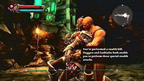 W pewnym momencie otrzymasz informacje na temat skradania - Kingdoms of Amalur Reckoning: Well of Souls - solucja, opis przejścia - Kingdoms of Amalur: Reckoning - poradnik do gry