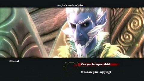 Gdy skończysz, zagadaj do siedzącego obok Glianala - Kingdoms of Amalur Reckoning: Old Friends, New Foes - solucja, opis przejścia - Kingdoms of Amalur: Reckoning - poradnik do gry