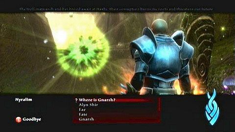 Starożytna istota zleci ci zabicie przywódczyni trolli zwanej Gnarsh - Kingdoms of Amalur Reckoning: Old Friends, New Foes - solucja, opis przejścia - Kingdoms of Amalur: Reckoning - poradnik do gry