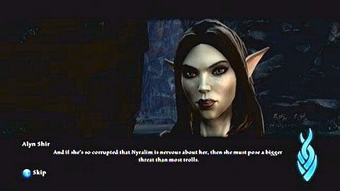 Zabij go szybko, a następnie wejdź do środka, gdzie spotkasz Alyn Shir - Kingdoms of Amalur Reckoning: Old Friends, New Foes - solucja, opis przejścia - Kingdoms of Amalur: Reckoning - poradnik do gry