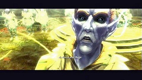 Po dotarciu do sali tronowej, musisz użyć Codex of Destiny na stojącym niedaleko podeście - Kingdoms of Amalur Reckoning: The Coming Strom - solucja, opis przejścia - Kingdoms of Amalur: Reckoning - poradnik do gry