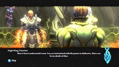 Gdy filmik dobiegnie końca, czeka cię rozmowa z królem Titarionem - Kingdoms of Amalur Reckoning: The Coming Strom - solucja, opis przejścia - Kingdoms of Amalur: Reckoning - poradnik do gry