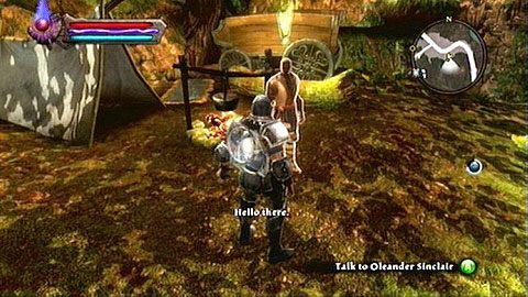 Niedaleko Shieldring Keep znajdziesz mężczyznę podszywającego się pod Oleandra Sinclaira M2(4) - Kingdoms of Amalur Reckoning: Odarath II (1) - solucja, opis przejścia - Kingdoms of Amalur: Reckoning - poradnik do gry