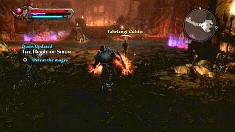 Dalej idź cały czas prosto, aż zobaczysz magów chaosu - Kingdoms of Amalur Reckoning: Odarath II (2) - solucja, opis przejścia - Kingdoms of Amalur: Reckoning - poradnik do gry