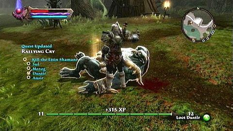 Twoim celem jest czterech szamanów, obozujących na terenie Ettinmere - Kingdoms of Amalur Reckoning: Odarath II (2) - solucja, opis przejścia - Kingdoms of Amalur: Reckoning - poradnik do gry