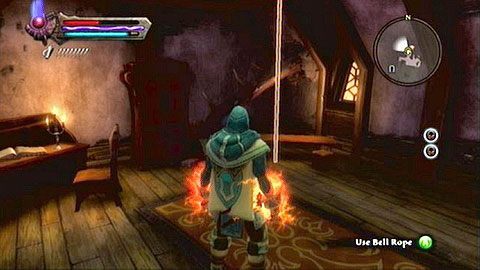 Musisz udać się na szczyt budynku i pociągnąć za wiszący tam sznur - Kingdoms of Amalur Reckoning: Odarath II (5) - solucja, opis przejścia - Kingdoms of Amalur: Reckoning - poradnik do gry