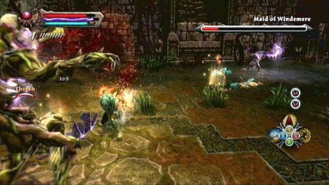 Najtrudniejszy etap walki rozpocznie się, gdy Maid of Windemere straci ponad połowę życia - Kingdoms of Amalur Reckoning: Odarath II (5) - solucja, opis przejścia - Kingdoms of Amalur: Reckoning - poradnik do gry
