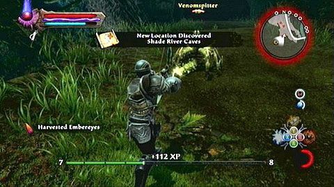 Udaj się w tym celu do Shade River Caves M6(12) - Kingdoms of Amalur Reckoning: Webwood (1) - solucja, opis przejścia - Kingdoms of Amalur: Reckoning - poradnik do gry