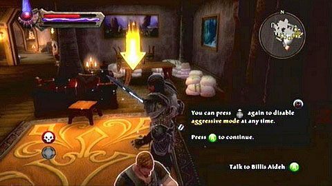 Jeśli się zgodzisz, wróć do osady, a następnie wejdź do karczmy The Silken Seat M6(5) - Kingdoms of Amalur Reckoning: Webwood (2) - solucja, opis przejścia - Kingdoms of Amalur: Reckoning - poradnik do gry