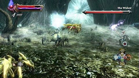 Walka z tą przeciwniczką nie należy do najłatwiejszych - Kingdoms of Amalur Reckoning: Webwood (2) - solucja, opis przejścia - Kingdoms of Amalur: Reckoning - poradnik do gry