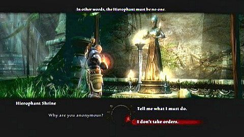 Po krótkiej rozmowie zostaniesz wysłany do kapliczki Hierophanta - Kingdoms of Amalur Reckoning: Haxhi (1) - solucja, opis przejścia - Kingdoms of Amalur: Reckoning - poradnik do gry