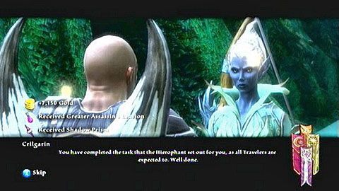 Posiadając wszystkie trzy przedmioty, udaj się z powrotem do Crilgarin czekającej w Star Camp M7(10) - Kingdoms of Amalur Reckoning: Haxhi (1) - solucja, opis przejścia - Kingdoms of Amalur: Reckoning - poradnik do gry