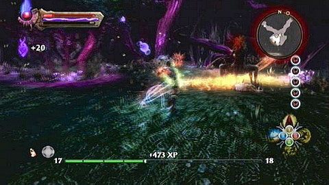 Na początku walki jak najszybciej pozbądź się stojących w pobliżu Brownies, unikając jednocześnie trujących pocisków Crudoka - Kingdoms of Amalur Reckoning: The Sidhe - solucja, opis przejścia - Kingdoms of Amalur: Reckoning - poradnik do gry