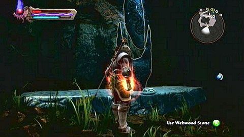 Kamień znajduje się na południowym krańcu Haxhi - Kingdoms of Amalur Reckoning: Webwood - kamienie Lorestone, mapa - Kingdoms of Amalur: Reckoning - poradnik do gry