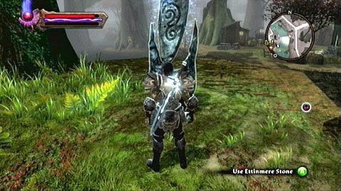 Kamień stoi niedaleko drogi prowadzącej do Webwood - Kingdoms of Amalur Reckoning: Etinmere - kamienie Lorestone, mapa - Kingdoms of Amalur: Reckoning - poradnik do gry